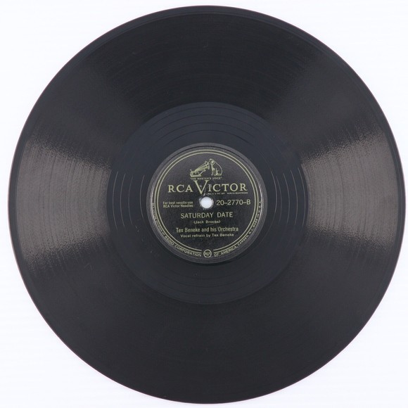 Tex Beneke, Encore, Cherie / Saturday Date - 1947 Jazz 10" 78 rpm Record 20-2770 - Picture 4 of 14